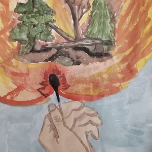 Берегите лес от пожара!