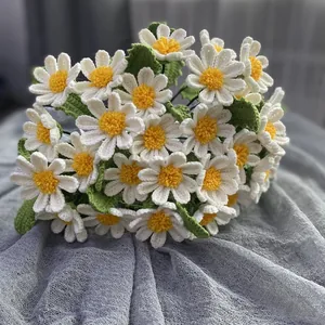 Летние вязаные ромашки